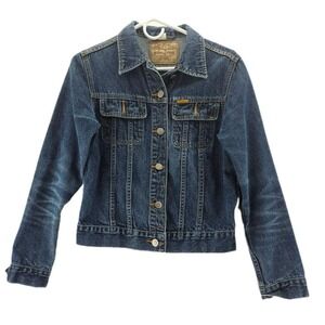 John Baner Denim Jacket Womens Medium Blue Jean Classic Trucker‎ Casual Western